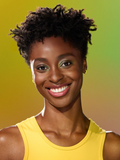 Woman with coily hair