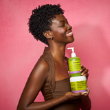 Model holding Quench'N Define Gel + Quench'N Stretch Cream