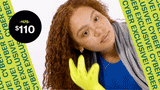 woman diffusing hair