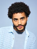 Man with coarse, curly hair